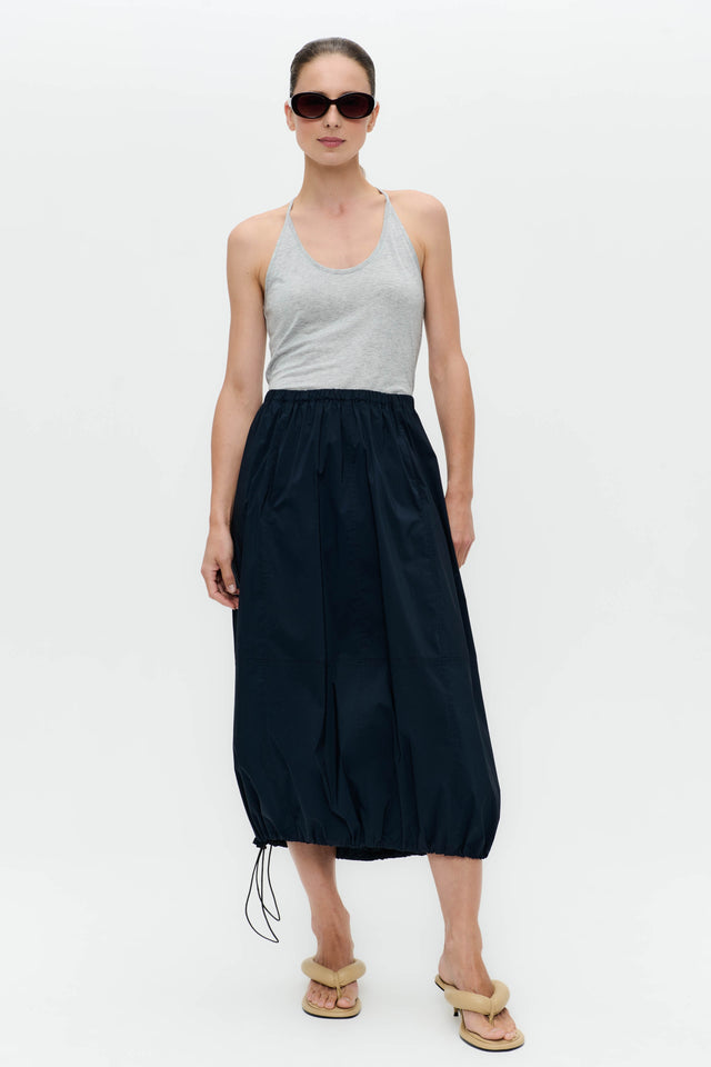 Maud cotton poplin skirt