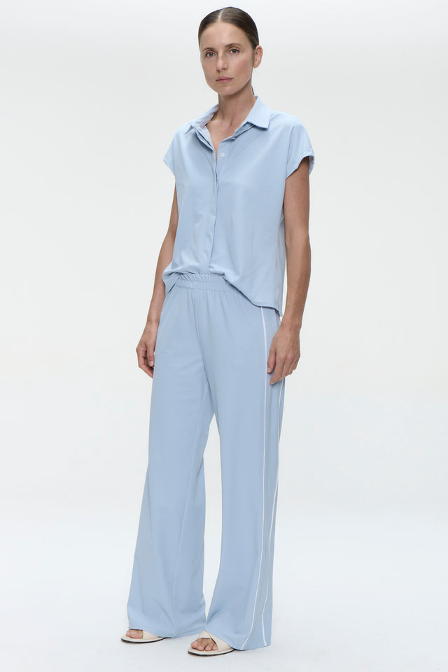 Wilma structure tech jersey blouse