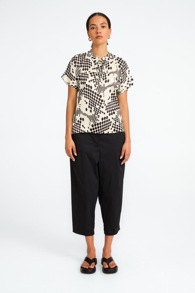 Lucca printed strech viscose top