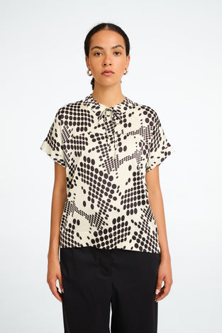 Lucca printed strech viscose top