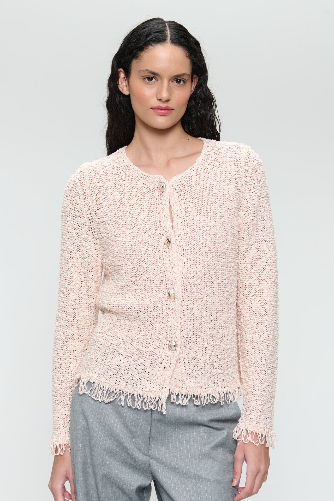 Jackard cotton knited blazer 9026
