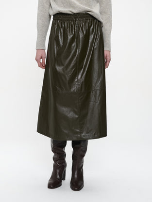 Nitty eco leather skirt