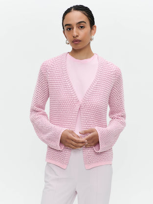 Cotton viscose blend cardigan 9052