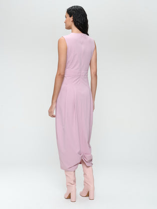 Jackie structure technical jersey dress