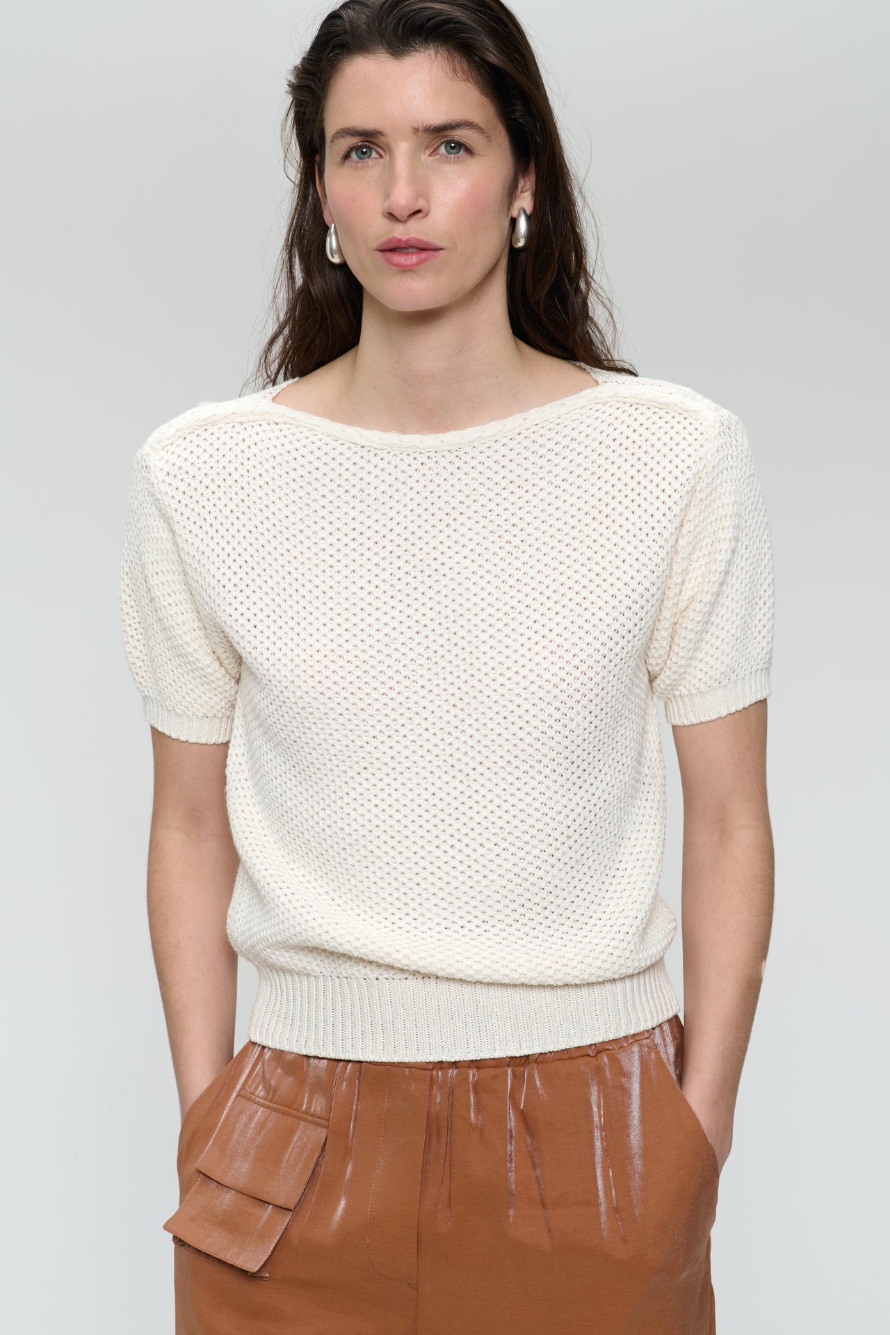 Cotton knit top 9079