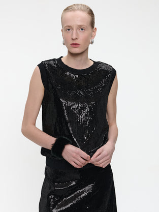 Pallino sequins top