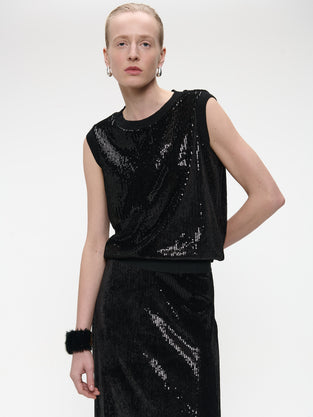 Pallino sequins top