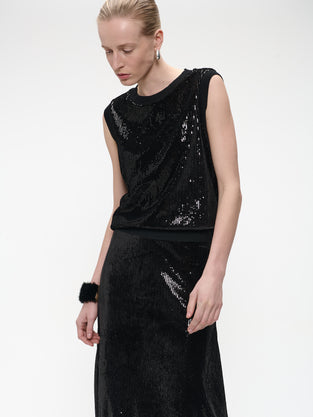Pallino sequins top