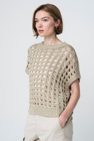 Viscose gold Vest E26071