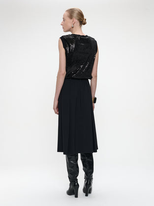 Raffaele skirt technical jersey