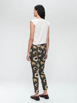 Joy print structure technical jersey pants
