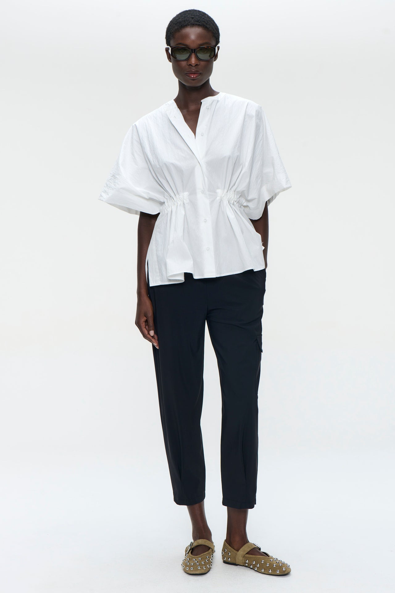 Hiroko cotton mix blouse