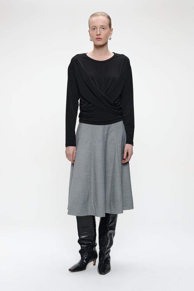 Loren top cross drape