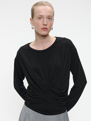 Loren top cross drape
