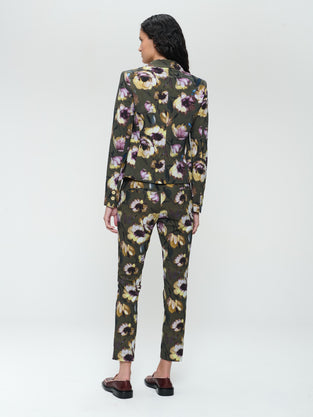 Elvira blazer print technical jersey