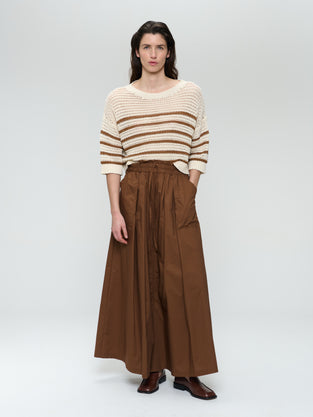 Cotton fibers line pullover 25018