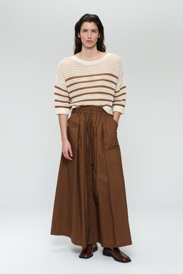 Cotton fibers line pullover 25018