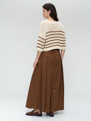 Cotton fibers line pullover 25018
