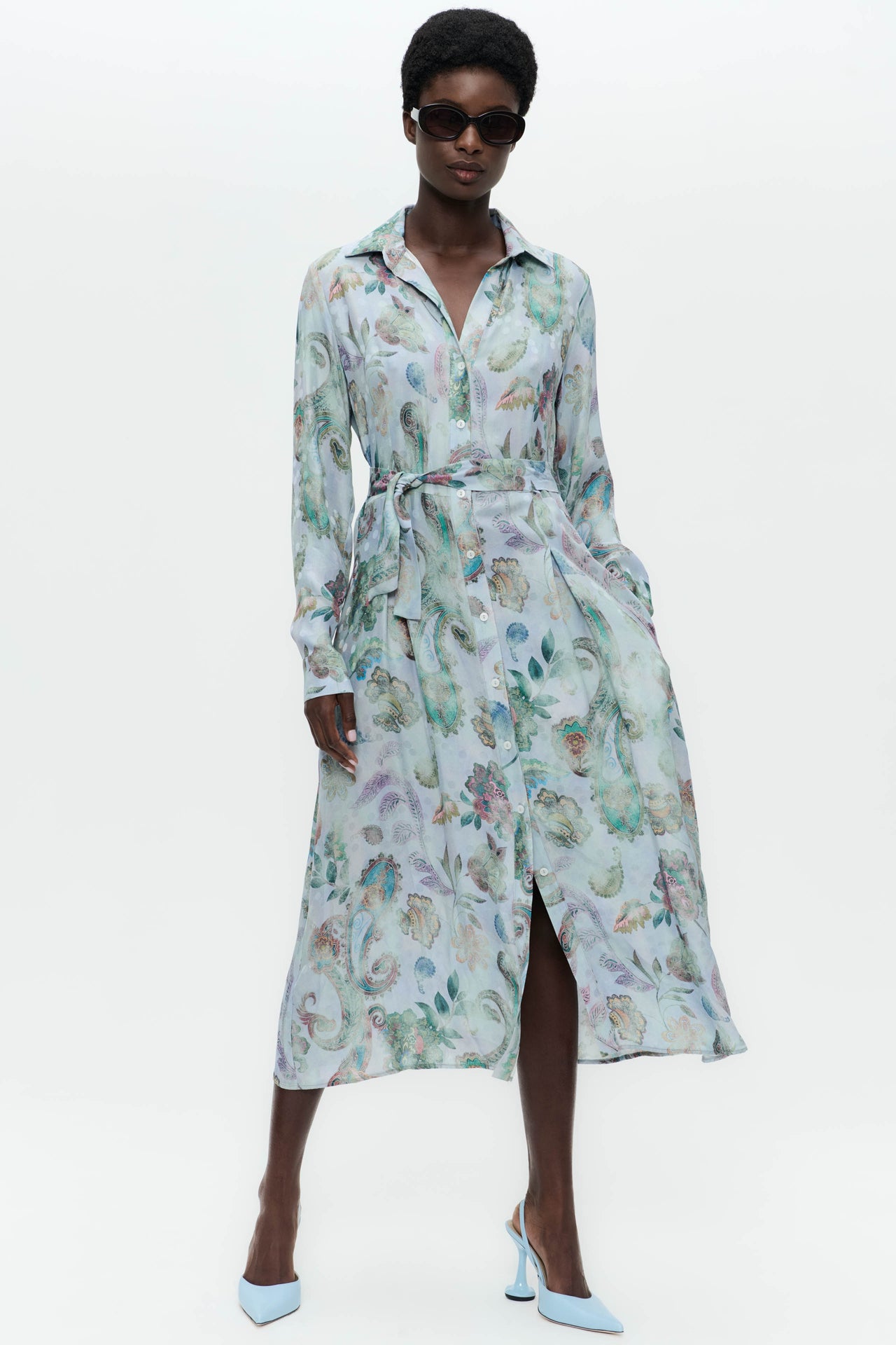 Rio print rayon viscose dress