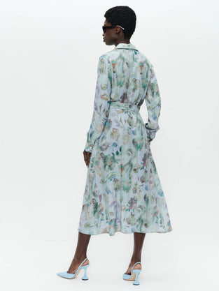 Rio print rayon viscose dress