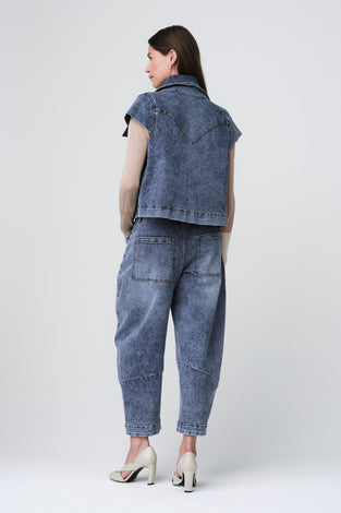 Boom denim vintage vest