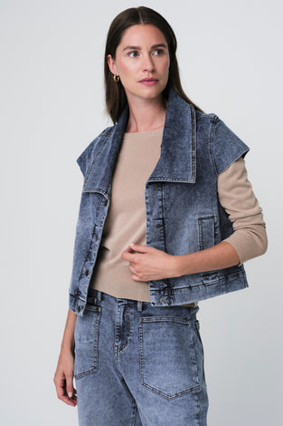 Boom denim vintage vest