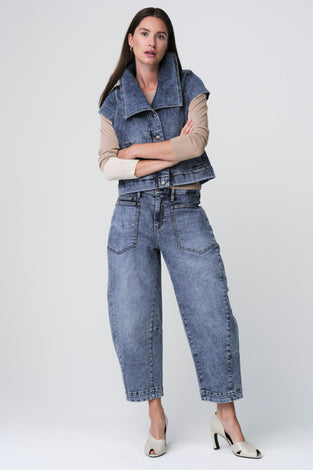 Boom denim vintage vest