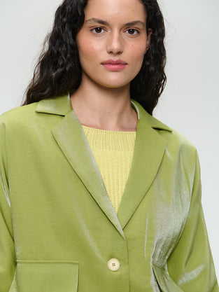 Luciana shiny viscose blazer