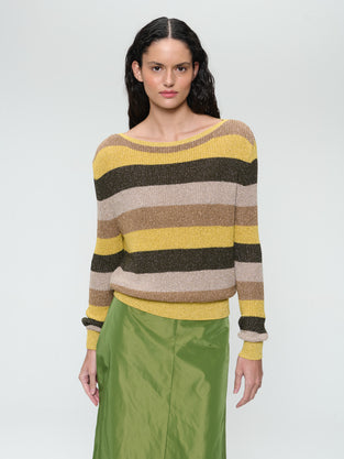 Lurex line pullover 20006