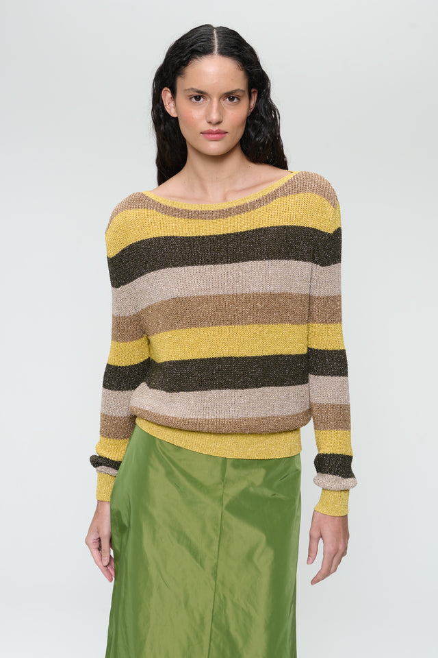 Lurex line pullover 20006