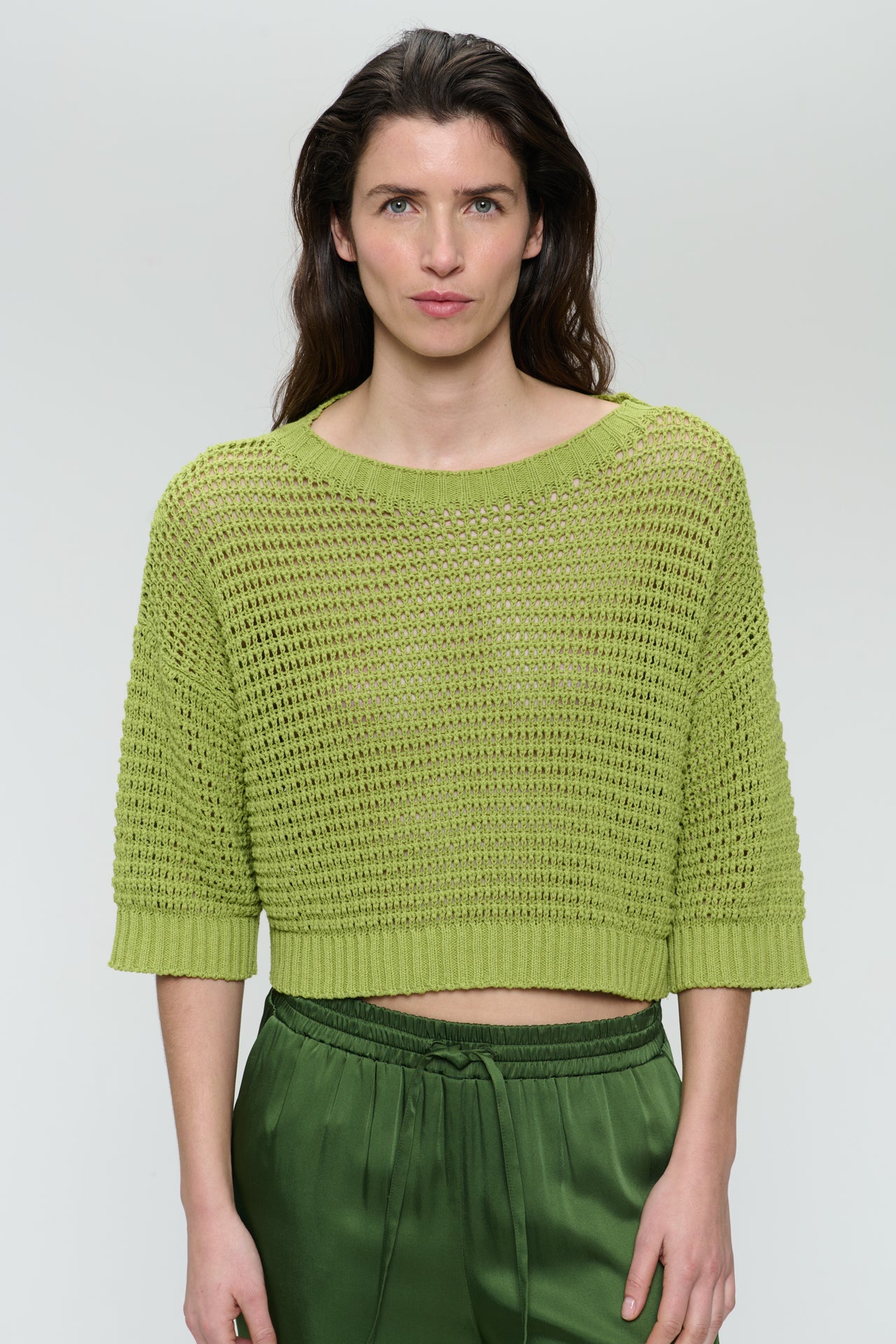 Cotton fibers pullover 25019