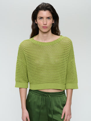 Cotton fibers pullover 25019