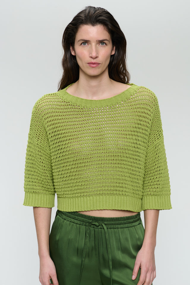 Cotton fibers pullover 25019