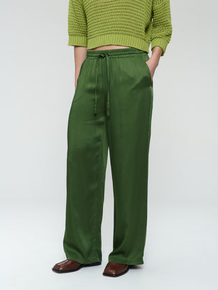 Simone saten viscose pants