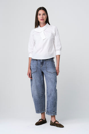 Fiorella cotton mix blouse