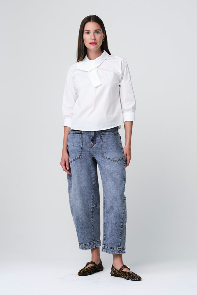 Fiorella cotton mix blouse