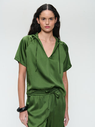 Evi saten viscose blouse
