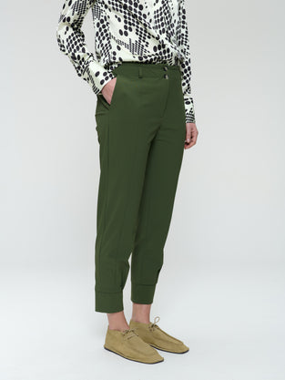 Delia structure technical jersey pants