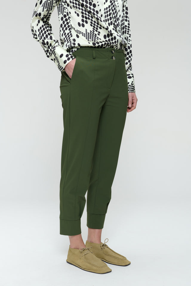 Delia structure technical jersey pants