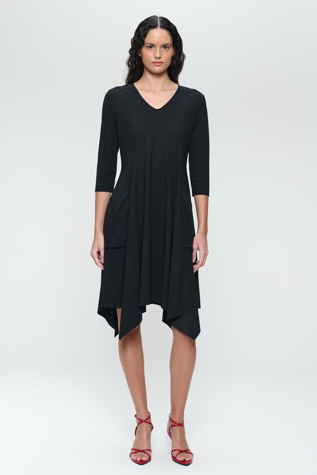 Caro LS strech technical jersey dress