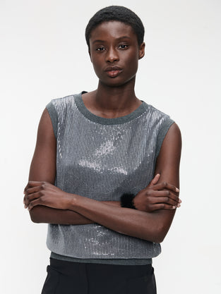 Pallino sequins top