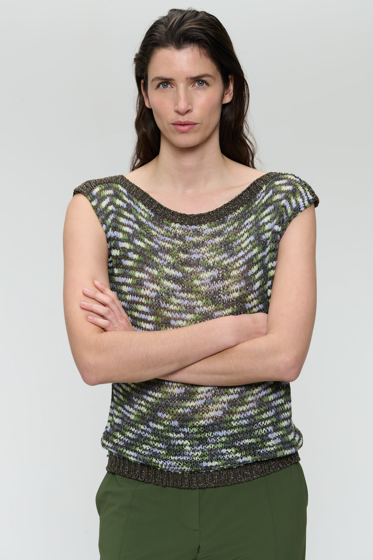 Multi collors viscose top 9037