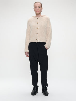 Hoody boucle cardigan 1086