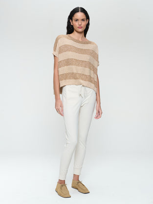 Lurex shiny line loose top 25052