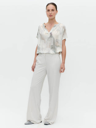 Remi printed silk viscose top