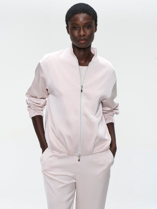 Ripasso saten bomber jacket