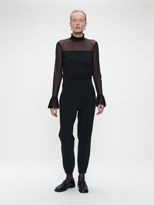 Lori strech technical jersey pants