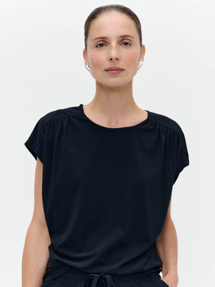 Britta structure technical jersey top