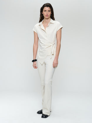 Aston strech technical jersey blouse