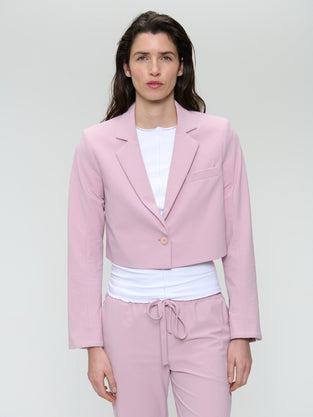 Estele structure technical jersey blazer